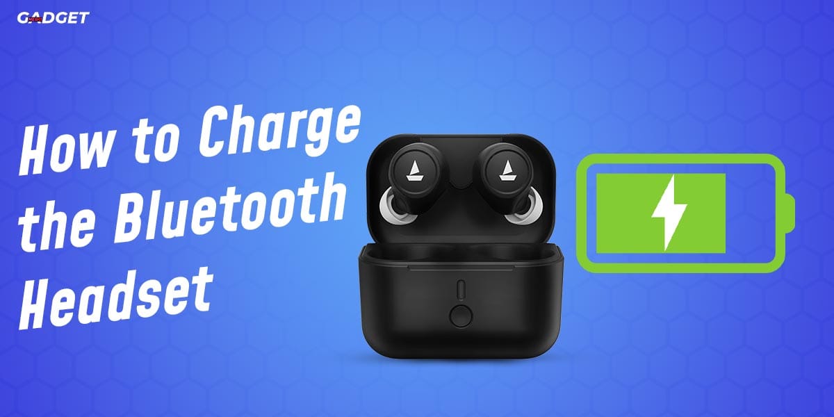 How to charge the bluetooth headset