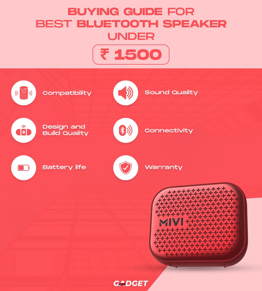 Buying Guide For Best Bluetooth Speaker Under 1500 
