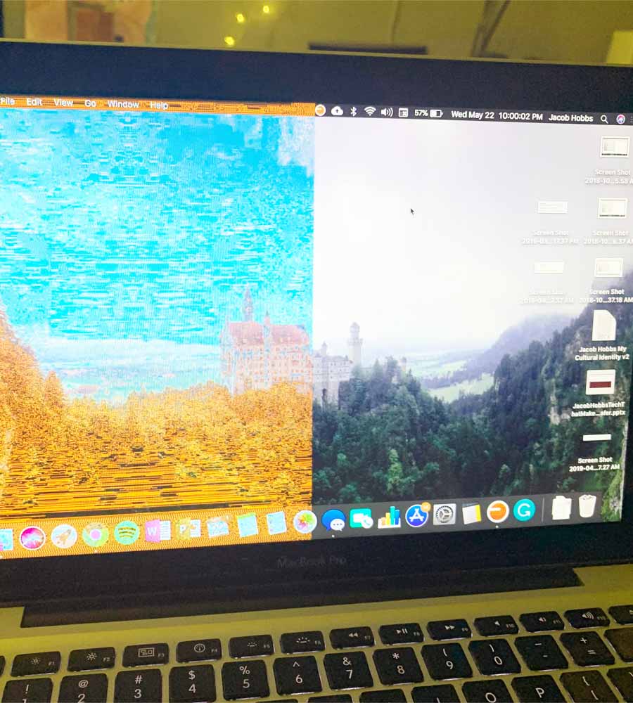 Display funktioniert nicht bei Laptop-Farbverzerrungsproblem 